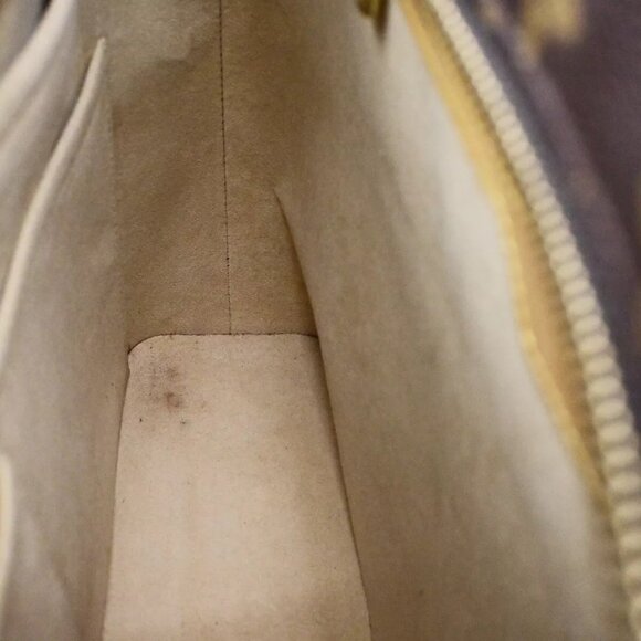 LOUIS VUITTON Logo Luco Shoulder Tote Bag Monogram Leather Brown - Picture 9 of 16